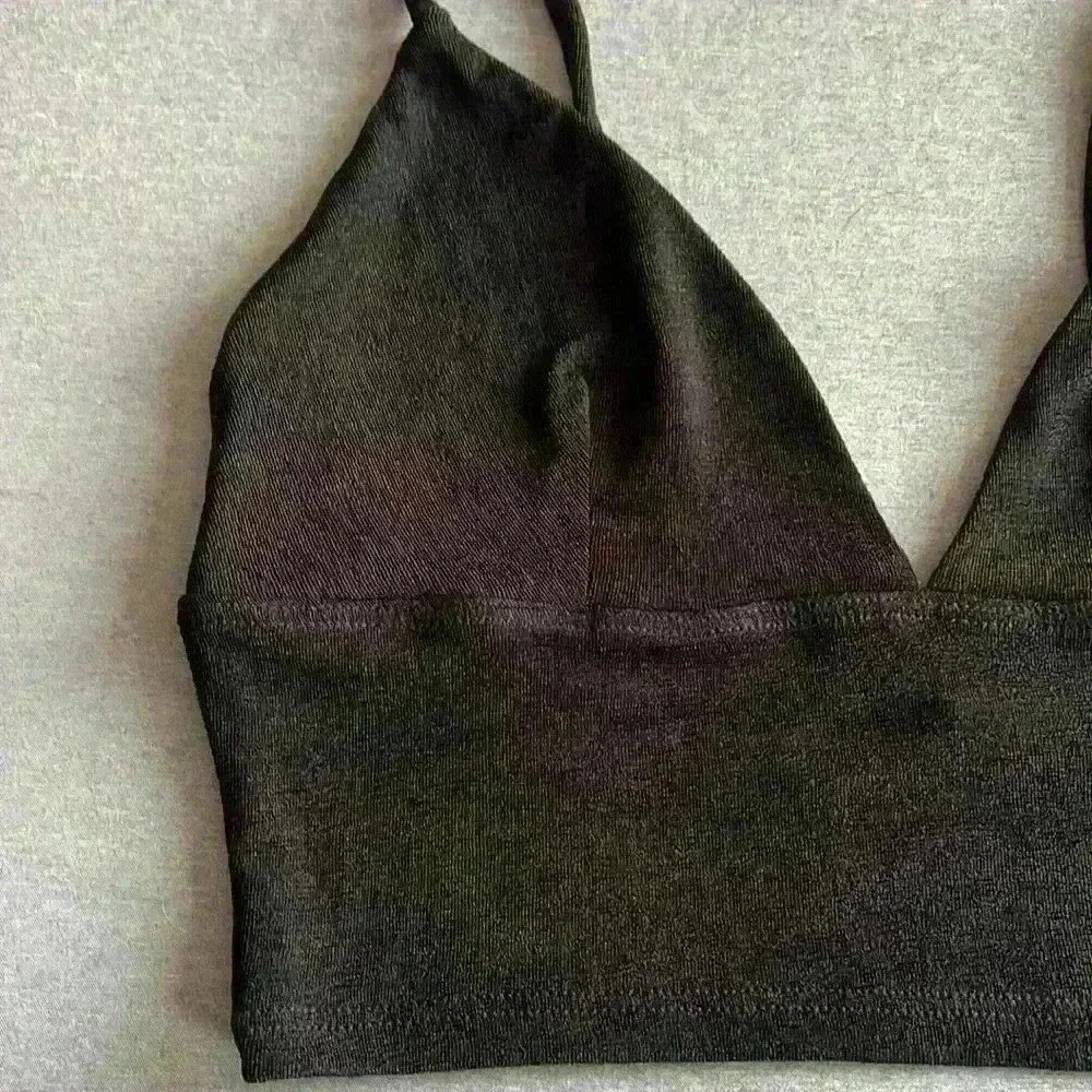 Urban Outfitters crop top bralette NWT black size small - Picture 2 of 8